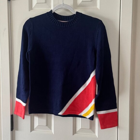 New Classic Prep Girls Navy Natalie Sunday Sweater Size 14